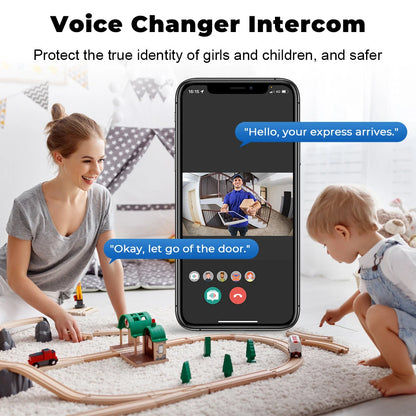 Tuya WiFi Video Doorbell Wireless HD Camera IR Alarm Security Smart Home Door Bell WiFi Intercom for Home - image 4