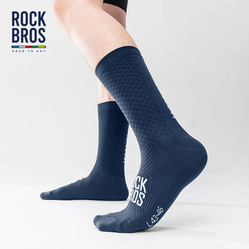 ROCKBROS ROAD TO SKY Sport Socks Breathable MTB Road Cycling Socks High Elastic Shock Absorbing A Pair Bike Socks - image 5