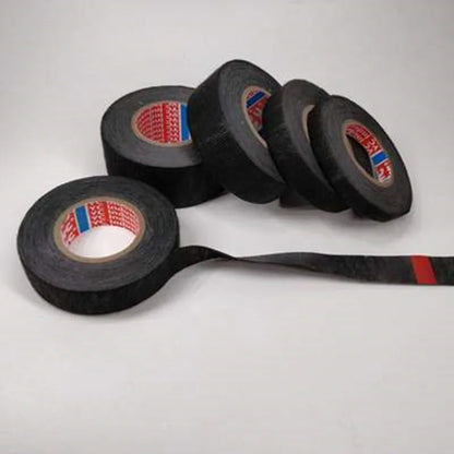 15M 9/15/19/25/32MM Heat-resistant Adhesive Cloth Fabric Tape For Automotive Cable Tape Harness Wiring Loom Electrical Heat…