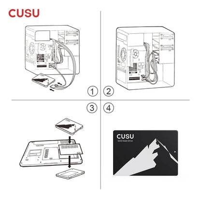 CUSU SSD 1TB 512GB 256GB 128GB SATA3 Hard Drive 2TB SSD SATA Solid State Disk for Laptop Desktop - image 6