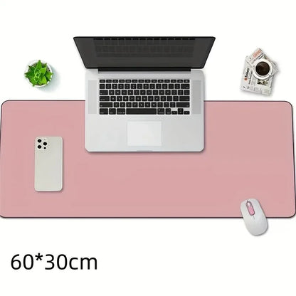 1 Pcs Large Size 600*300mm Office Desk Protector Mat PU Leather Waterproof Mouse Pad Desktop Keyboard Desk Pad Gaming Mousep…