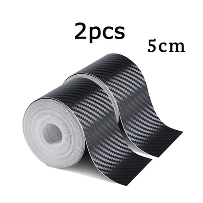 1-5m Nano Carbon Fiber Car Tape Sticker Door Mirror Paste Protector Strip DIY Protection Protective Film Waterproof Adhesive…
