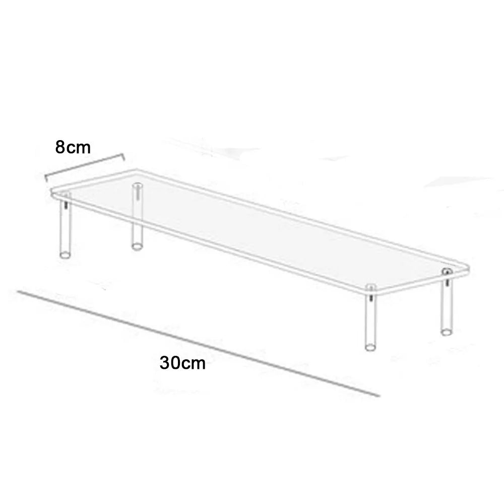 1-4 Tier Acrylic Display Stand Durable Display Rack For Cupcake Perfume Doll Transparent Trapezoidal Blind Box Storage Shelf…