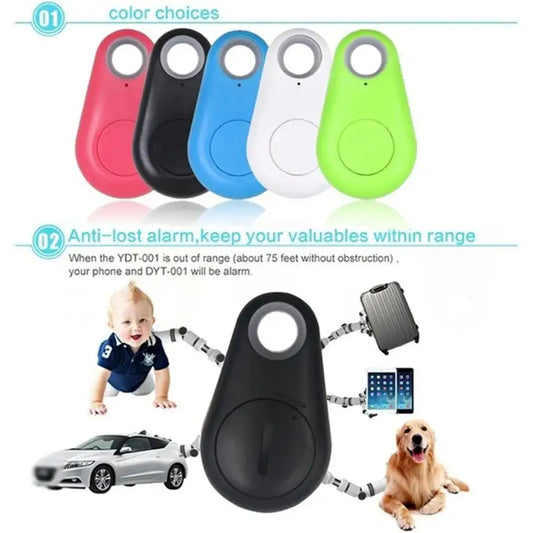 1-5pcs Wireless Mini GPS Tracker Anti-lost Alarm Key Child Bag Wallet Finder Bluetooth APP Locator Smart Tag For Ios And And…