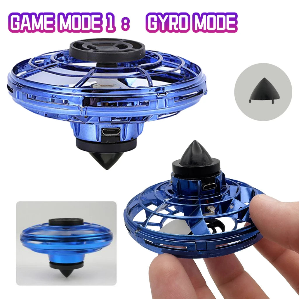 NEW LED Flying UFO Spinner Fingertip, Upgrade Flight Helicopter Gyro Flyorb Hover Ball, Mini Drone Aircraft Toy, Christmas G…