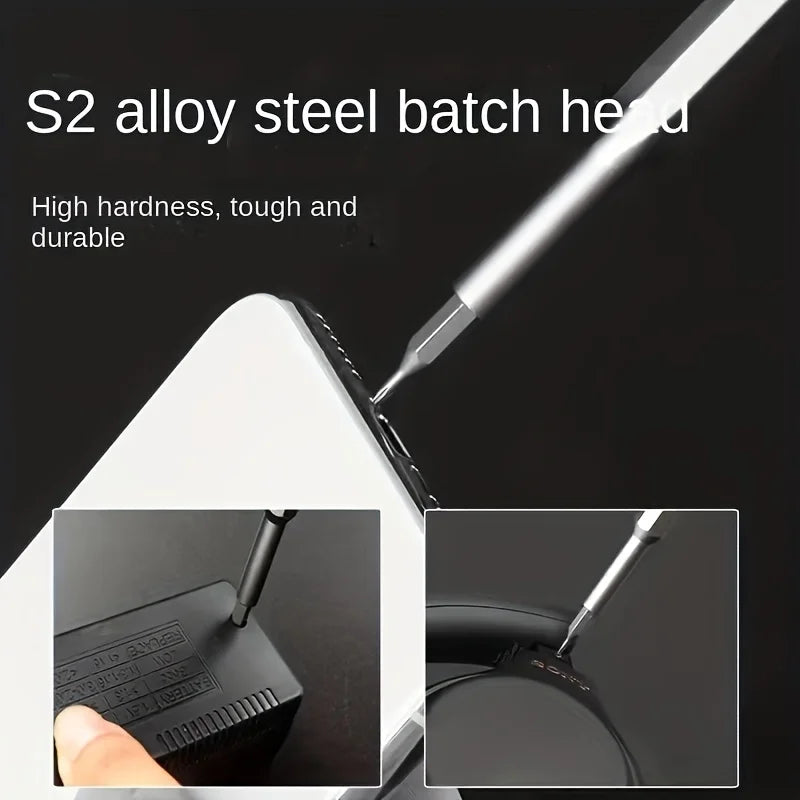 25 in 1 mini screwdriver set, flat head and cross shaped small screwdrivers, suitable for electronic products - image 6