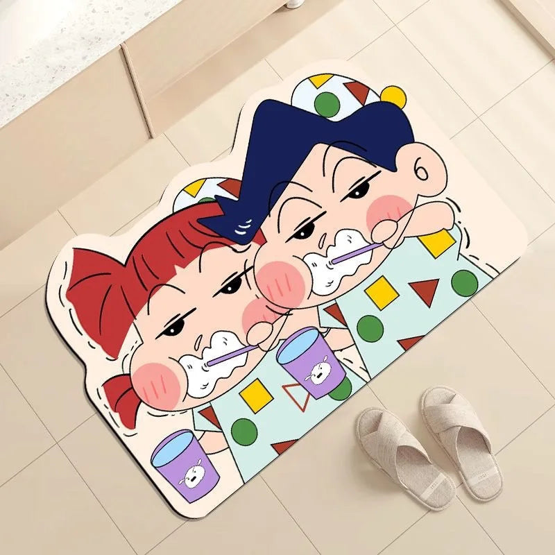 Shower Room Water Uptake Mat Quick Drying Fashionable Home Gifts And Exquisite Cartoon Anime Soft And Comfortable Anime Peri…