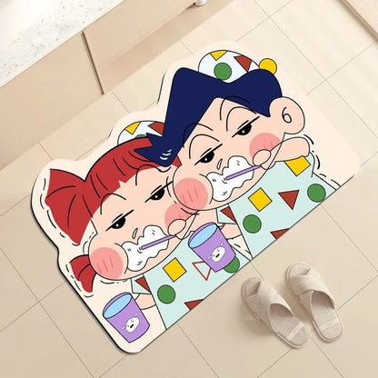 Shower Room Water Uptake Mat Quick Drying Fashionable Home Gifts And Exquisite Cartoon Anime Soft And Comfortable Anime Peri…