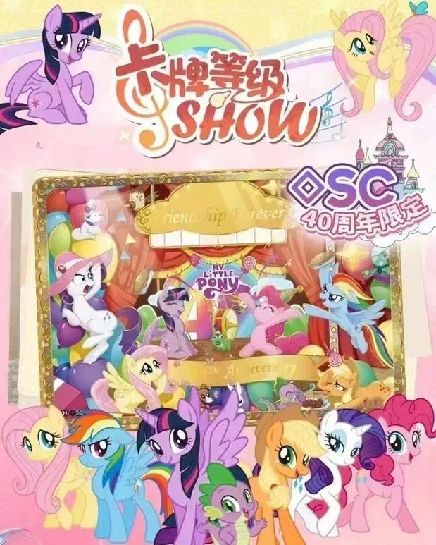 KAYOU Genuine My Little Pony Card 40th Anniversary Limited Friendship Eternal Card Rare SC SGR Cards Toy Gift Princess Card…