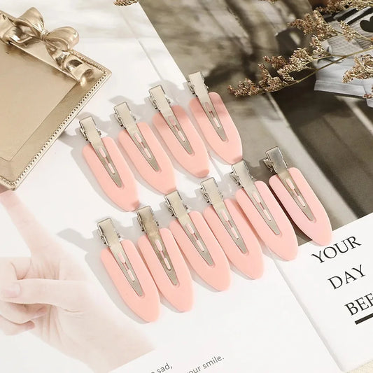 10pcs/set No Bend Seamless Hair Clips Side Bangs Barrette Makeup Washing Face Accessories Women Girls Styling Hairpins - ima…
