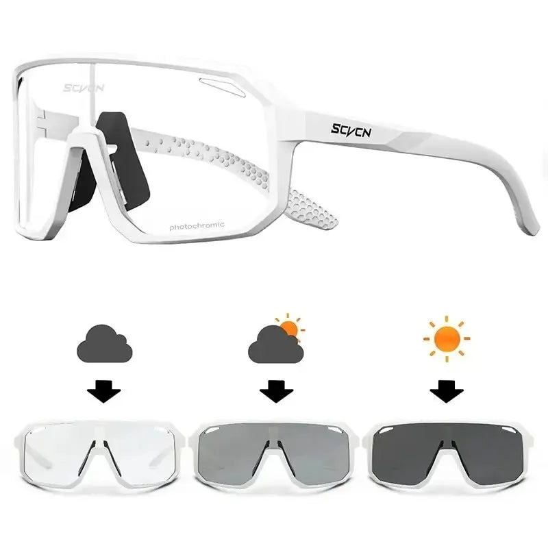 Cycling Glasses Photochromic Sunglasses Men Women Mountain Bike Road Eyewear New Bicycle Riding Outdoor Sports Hiking Goggle…