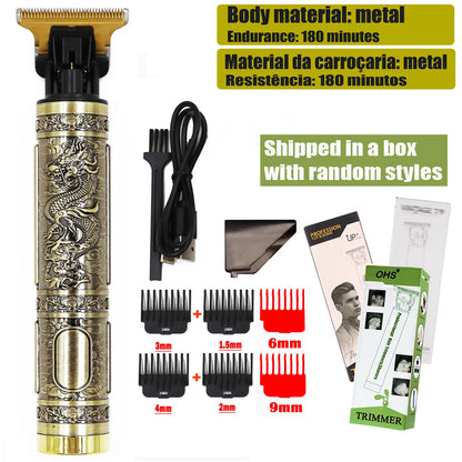 T9 Hair Clipper Repair Beard Shaving Body Hair Trimmer Clippers Electric Machine Men Haircut Machine 0mm Barber Shaver - ima…