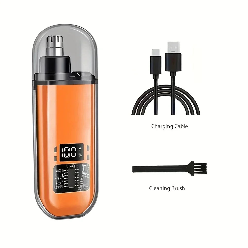 Nose Ear Hair Trimmer for Men - USB C Rechargeable Portable Fast Charge, Compact Grooming Kit - image 8