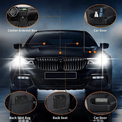 Car Trash Can (with Lid) Contains 60 (300) Garbage Bags, Small Car Trash Can, Leak-proof Mini Car Accessories - image 4