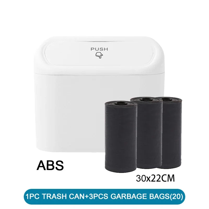 Car Trash Can (with Lid) Contains 60 (300) Garbage Bags, Small Car Trash Can, Leak-proof Mini Car Accessories - image 7