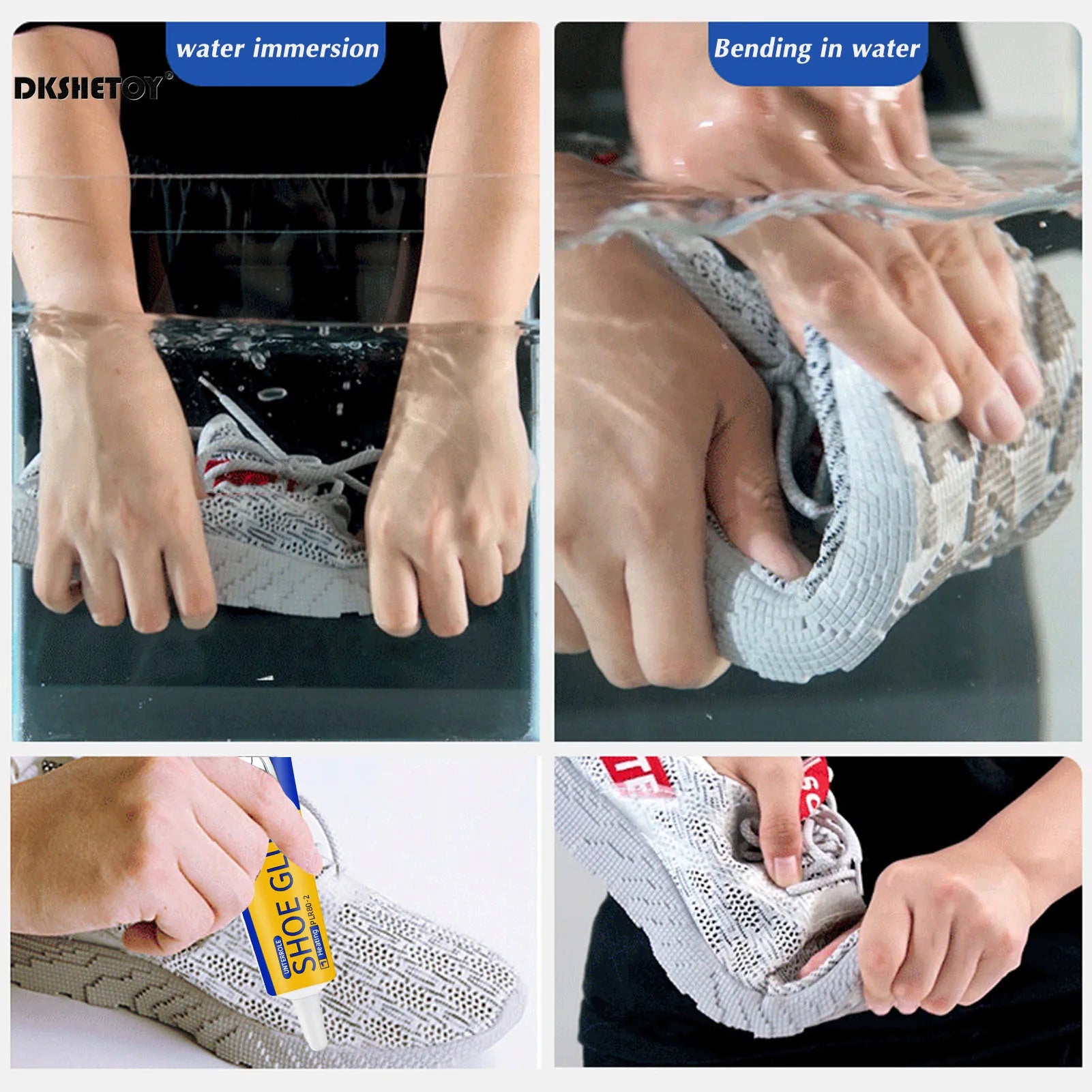 60ml Super Strong Shoe Glues DIY Repairing Adhesive Universal Waterproof Shoe Sealers for Sneakers Boot Leather Fast Repair…