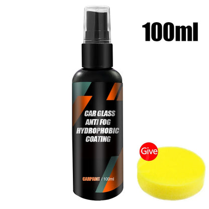Car Glass Anti-rain Water Spray Repellent Nano Coating Hydrophobic Waterproof Agent Oil Film Removing Auto Glass Film Agent…