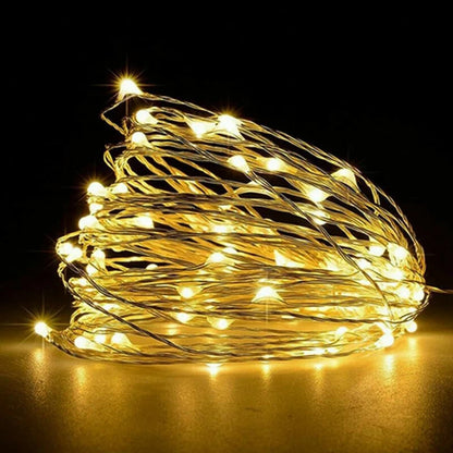 1Pack Fairy Light String Led Copper Wire String Light 1/2/3/5/10M Battery Powered For Bedroom Garden Party Wedding Decoratio…