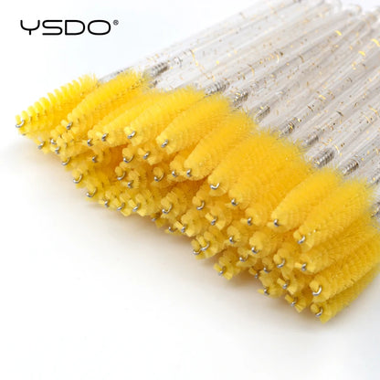 5/50 Pcs Eyelash Brushes False Eye Lashes Extension Tools Eyebrow Brush Mascara Wands Applicator Spoolers Lashes Cosmetic To…