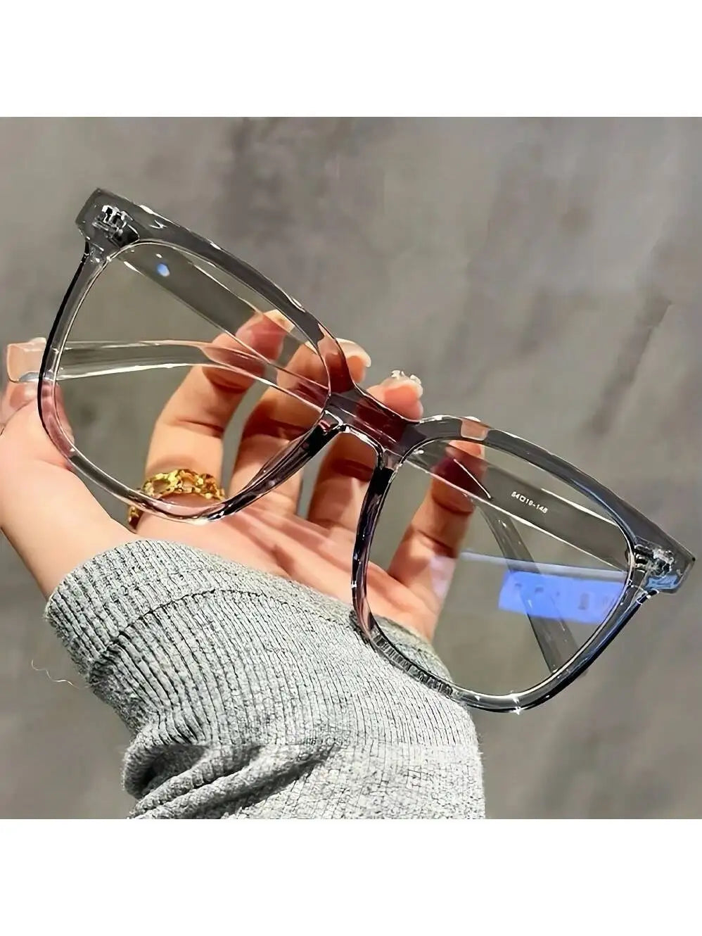 1/2/3 Pairs of Universal Fashion Glasses, Square-Framed Glasses, Fashionable Campus Style, Clear Black Frame, Back to School…