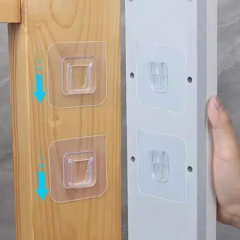 Double-Sided Self Adhesive Wall Hooks Strong Sticky Transparent Traceless Kitchen Bedroom Wall Hook Storage Holders Wholesal…