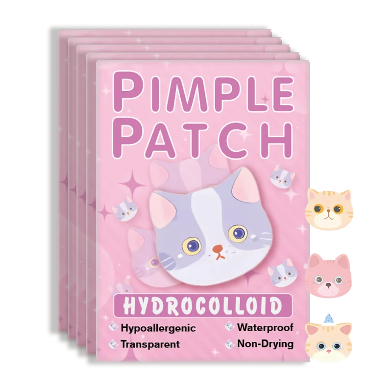 600pieces of cartoon cat acne patches, facial acne patches, concealer acne patches, and pimples patches. Ultra-thin and brea…