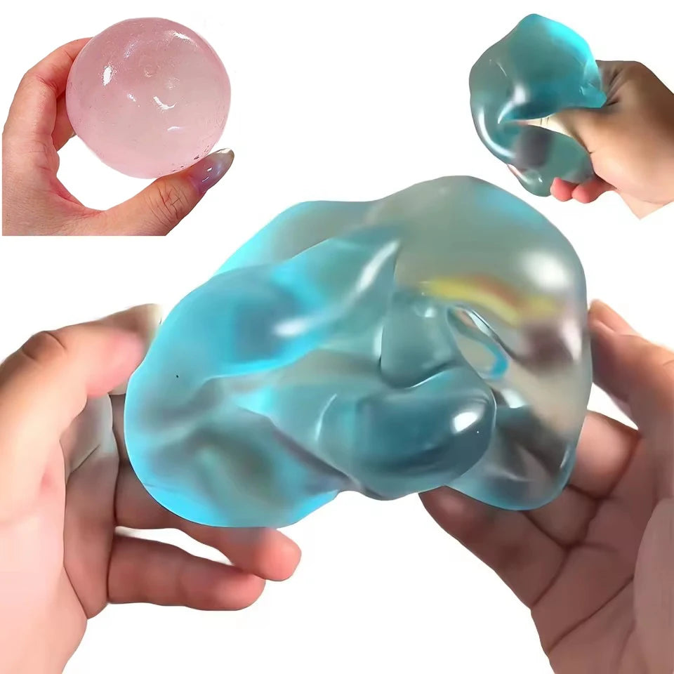 Blue Maltose Squishy Toys Anti Stress Sensory Fidgets Toy Soft Simulated Transparent Blue Maltose Slow-rebound Decompression…