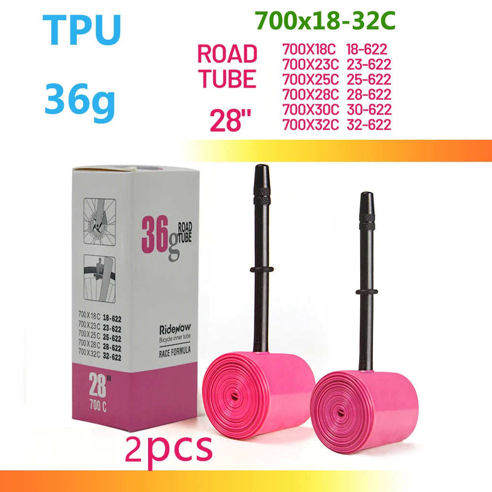 RideNow TPU Bike Inner Tube 700C 700x18 23 25 28 32 35 37 40 47C Road Bicycle Tire MTB Bike Camera 29x1.5 1.75 1.9 Pneu Aro…