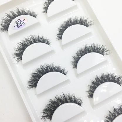 Natural 3D Mink False Eyelashes, Soft Wispy, Fluffy Eye Faux Lashes, Make Up Eyelash, Beauty Cat Cilios, 5 Pairs, 15 Styles…