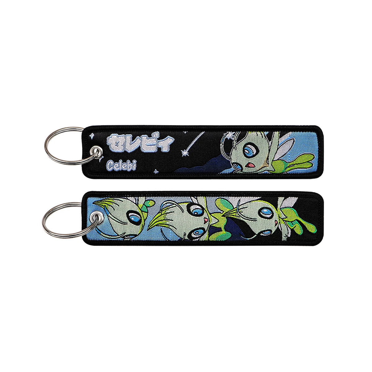 Japanese Anime Elf Monsters Keychain for Cars Backpack Key Holders Embroidery Keyrings Key Tag Jet Tag Accessories Gifts 1pc…