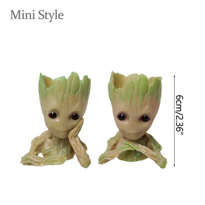 Home Decoration Crafts Miniature Model Office Desktop Display Cartoon Groot Figurines Handicrafts Decor Tree Man Ornament 5C…
