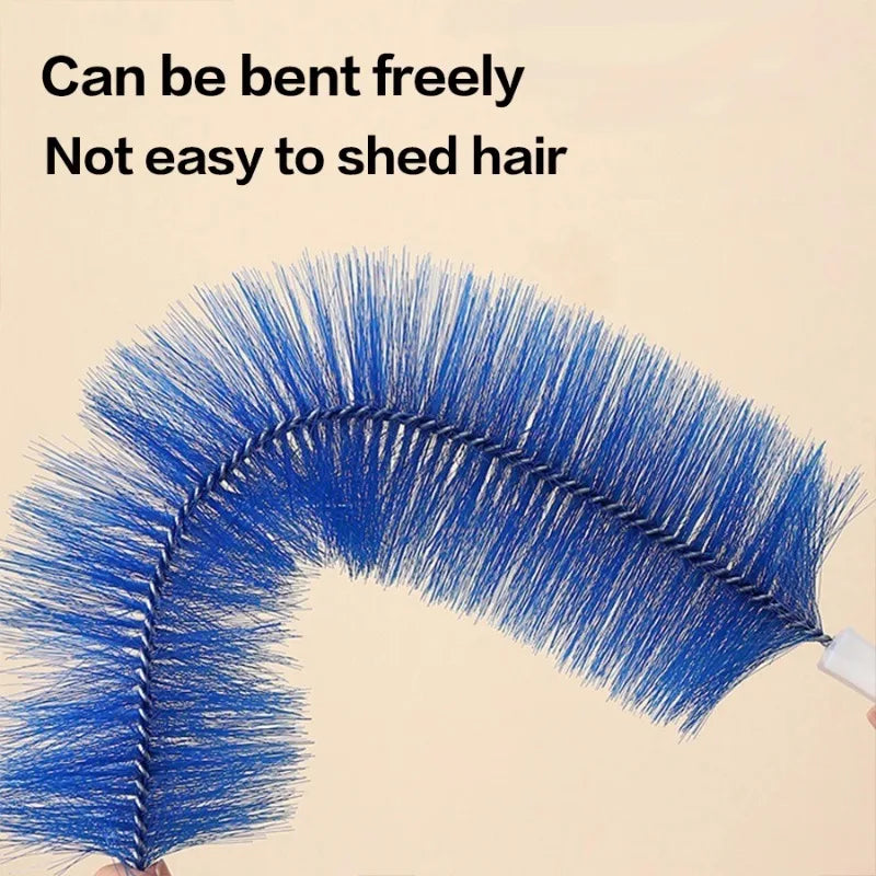 Fan Dust Removal Brush, Multifunctional Fan Brush, Dust Duster, Bendable Screen, Blinds, Encrypted Cleaning Brush - image 3