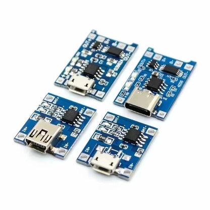 2/5PCS 5V 1A Micro/Type-c/Mini 18650 TP4056 Lithium Battery Charger Module Charging Board With Protection Dual Functions Li-…