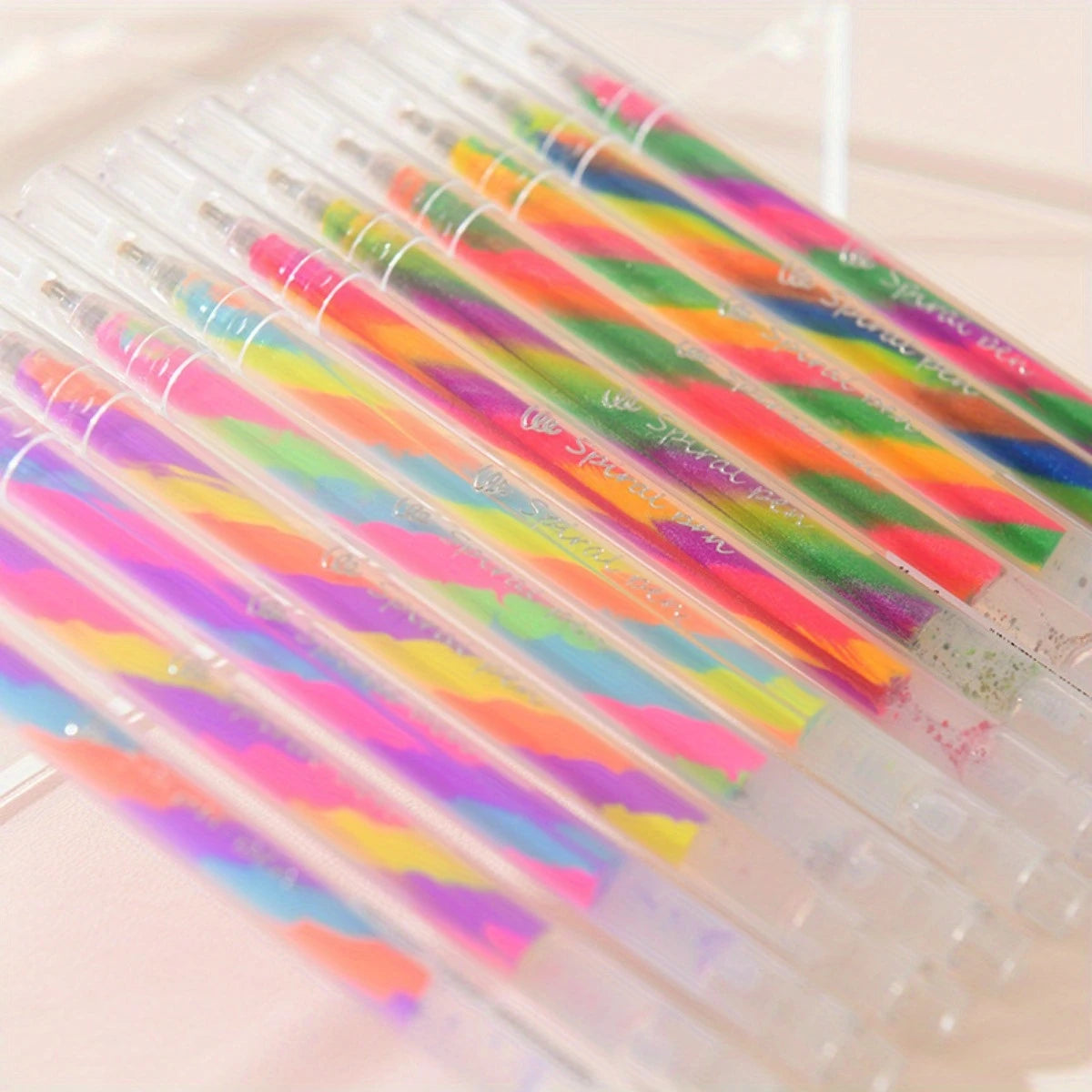 6pcs Glitter Gel Highlighter Pens Set - 1.2mm Vibrant Colors, Smooth Writing, Perfect for Journals, DIY Crafts, Greeting Car…