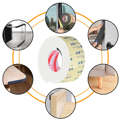 EVA Seal Foam Tape T Weather Stripping for Door and Window,High Density Single Sided Closed Cell Door Insulation Weather Str…