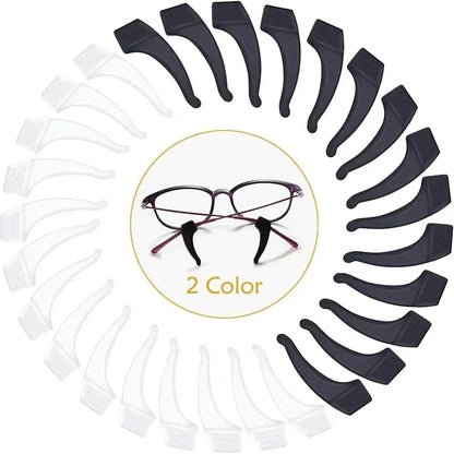 2/40pcs Silicone Ear Hook Anti-slip Glasses Leg Ear Sleeve Bracket Fastener Sunglasses Accessories Grip Anti-fall Eyewear Ho…