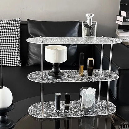 2-3Layers Acrylic Desktop Storage Rack Water Cup Perfume Bathroom Table Top Cosmetics Storage Jewelry Display Frame Organize…