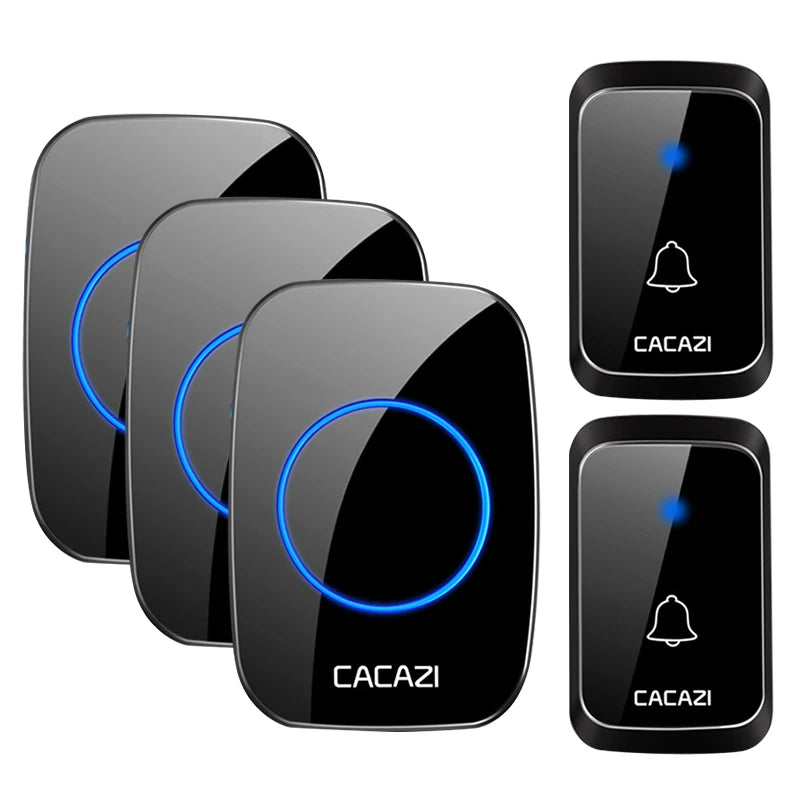 CACAZI A06 DC battery-operated Wireless Waterproof Doorbell 300M Remote 36 chimes Cordless Home Cordless Call Bell - image 10