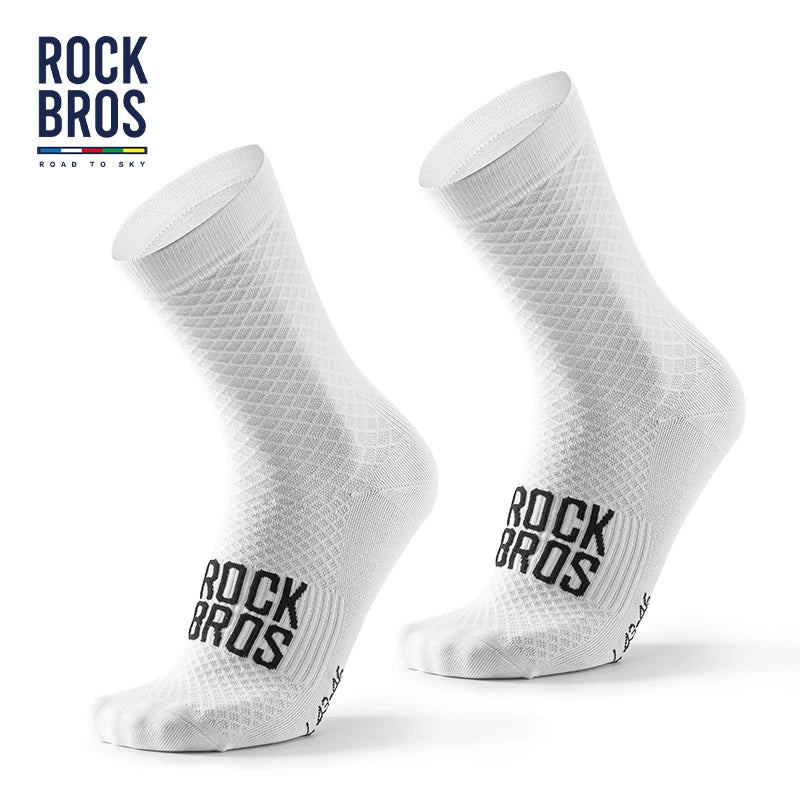 ROCKBROS ROAD TO SKY Sport Socks Breathable MTB Road Cycling Socks High Elastic Shock Absorbing A Pair Bike Socks - image 7