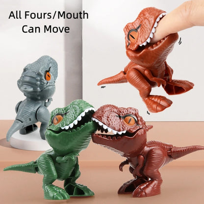 Jurassic Finger Dinosaur Triceratops Tyrannosaurus Model Toys for Kids Creative Finger Biting Dinosaurs Interactive Toy Boy…