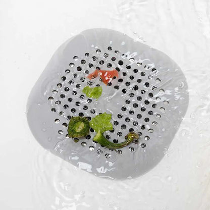 Square Silicone Drain Sticker Bathroom Sewer Hair Filter Drain Cover Household Bathroom Drain Mat - image 3