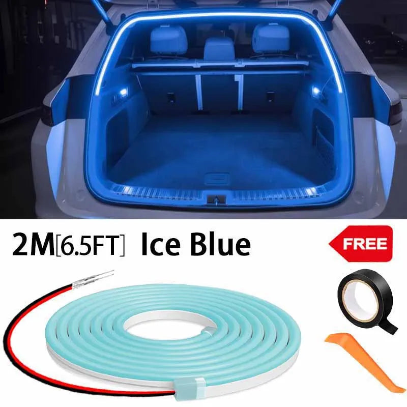Car High Brightness Trunk Lighting Ambient Light Interior Decoration LED Wiring Free Automatic Sensing Tailgate Light Strip…