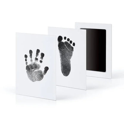 Newborn Baby DIY Hand And Footprint Kit Ink Pads Photo Frame Handprint Toddlers Souvenir Accessories Safe Clean Baby Shower…