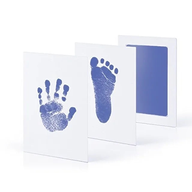 Newborn Baby DIY Hand And Footprint Kit Ink Pads Photo Frame Handprint Toddlers Souvenir Accessories Safe Clean Baby Shower…