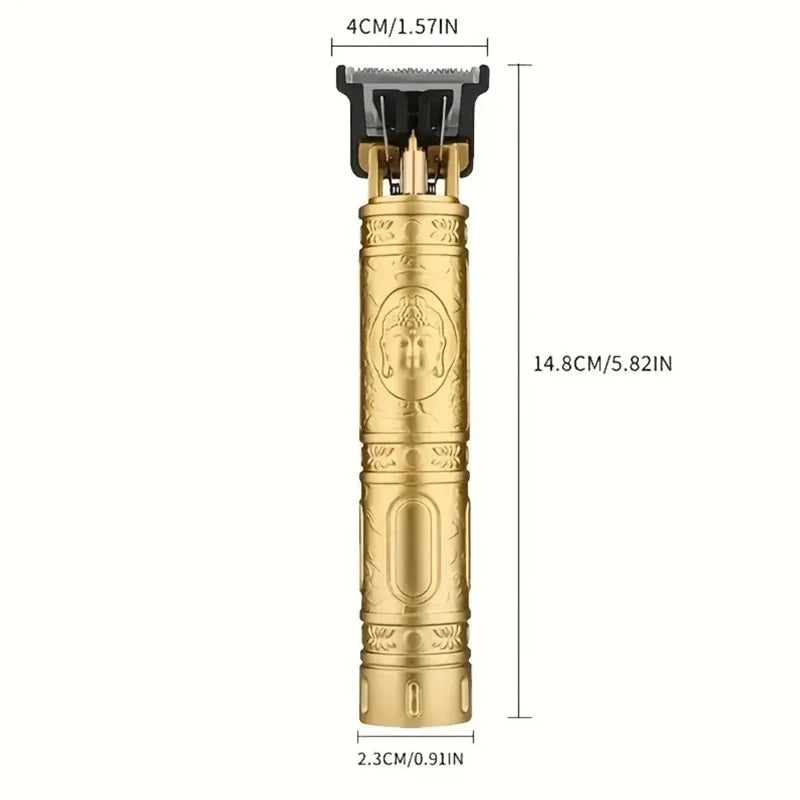 Carving Hair Clipper Professional Hair Cutting Machine Barber Rechargeable Hair Trimmer Metal Haircut Machine Clipper for Me…
