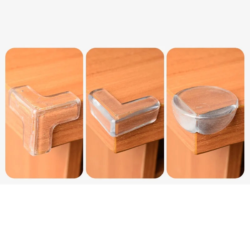 4Pcs/10PCS Children Baby Safety Silicone Protector Table Corner Edge Protection Cover Children Anticollision Edge Guards - i…
