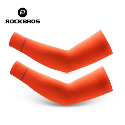 ROCKBROS Ice Silk Bicycle Sleeves Summer Breathable Cycling Arm Protection Outdoor Sun UV Protect Sports MTB Road Bike Sleev…