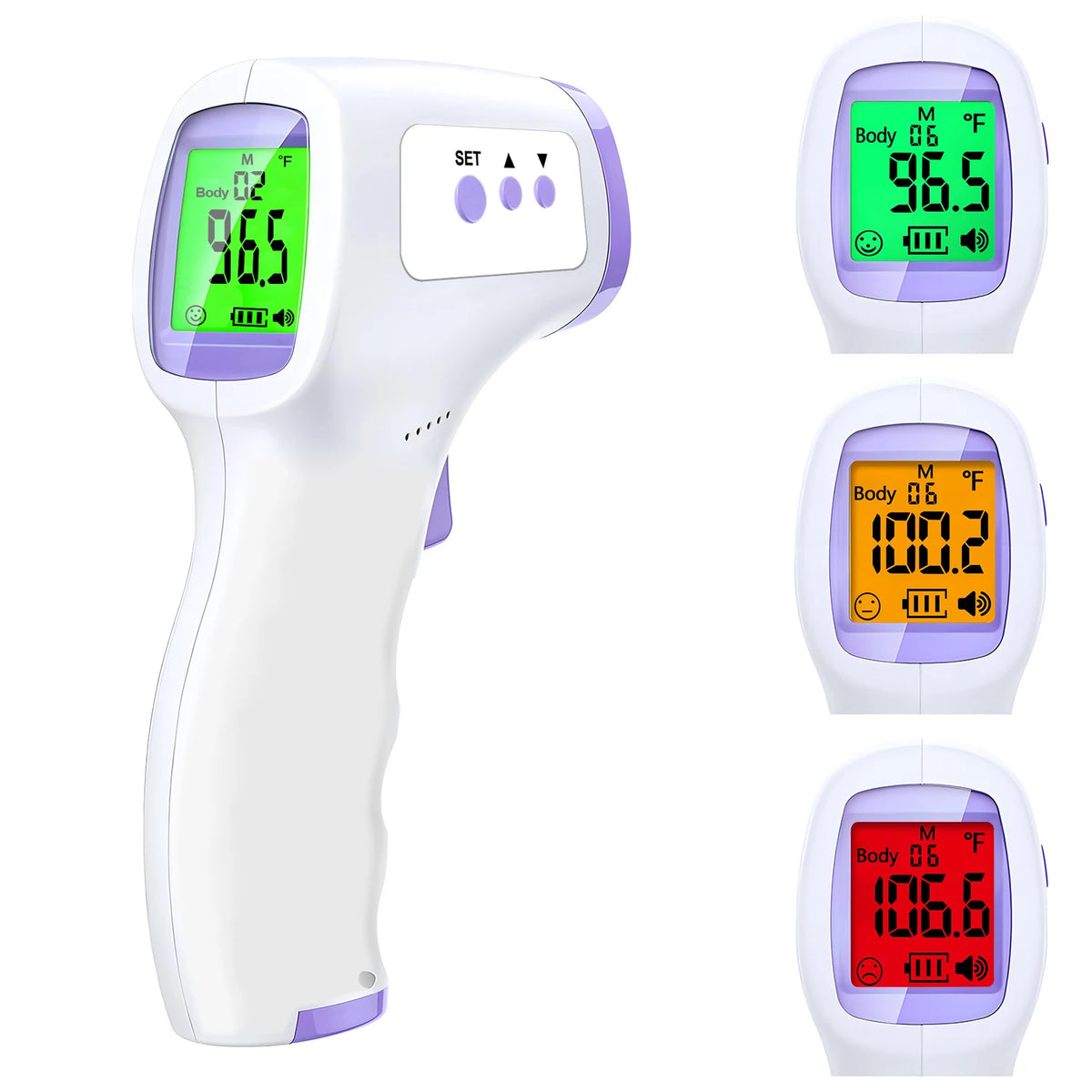 Digital Infrared Thermometer Forehead Body Non-Contact Fever Thermometers Or Medical Portable Finger Pulse Oximeter Blood Ox…