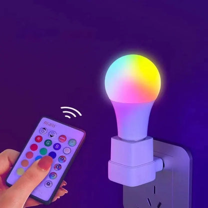 16 Colors RGB Bulb LED Multicolor Bulb E27 220V Household Lighting Dimmable 24 Key Remote Control Smart Lamp Atmosphere Ligh…