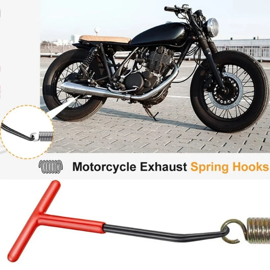 1pc Motorcycle Exhaust Spring Hook Universal T Shaped Handle Exhaust Pipe Spring Puller Installer Hooks Removal Repair Tool…